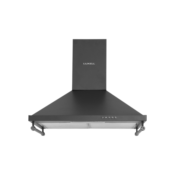 DP6-RBL Siyah Rustik Cam Davlumbaz