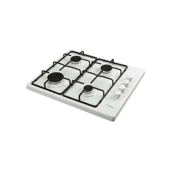 LUXELL 2'Lİ BEYAZ EMAYE SET (ASPİRATÖR-SET ÜSTÜ OCAK)