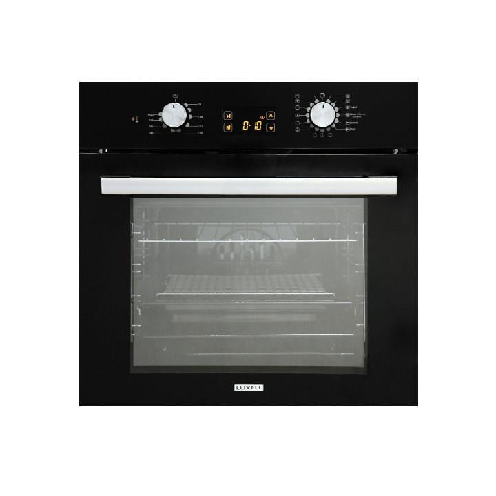 LUXELL 2'Lİ OPALL SİYAH CAM ANKASTRE SET (OCAK-FIRIN)