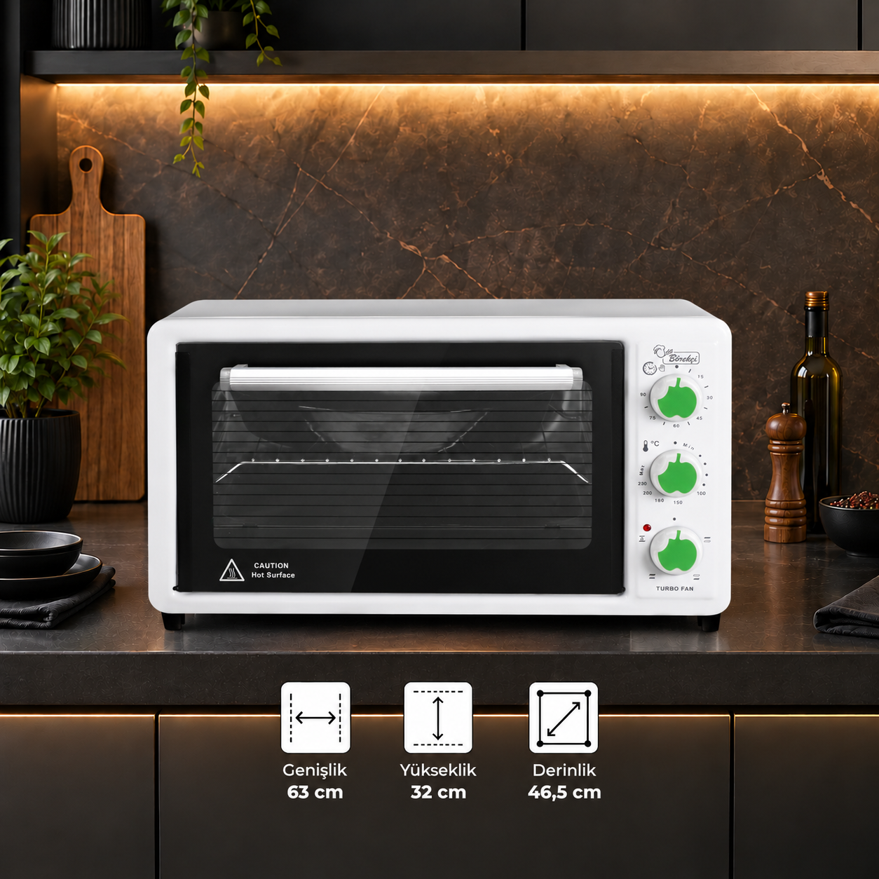 Luxell 40 Litre Börekçi Mini Fırın – LX-3675