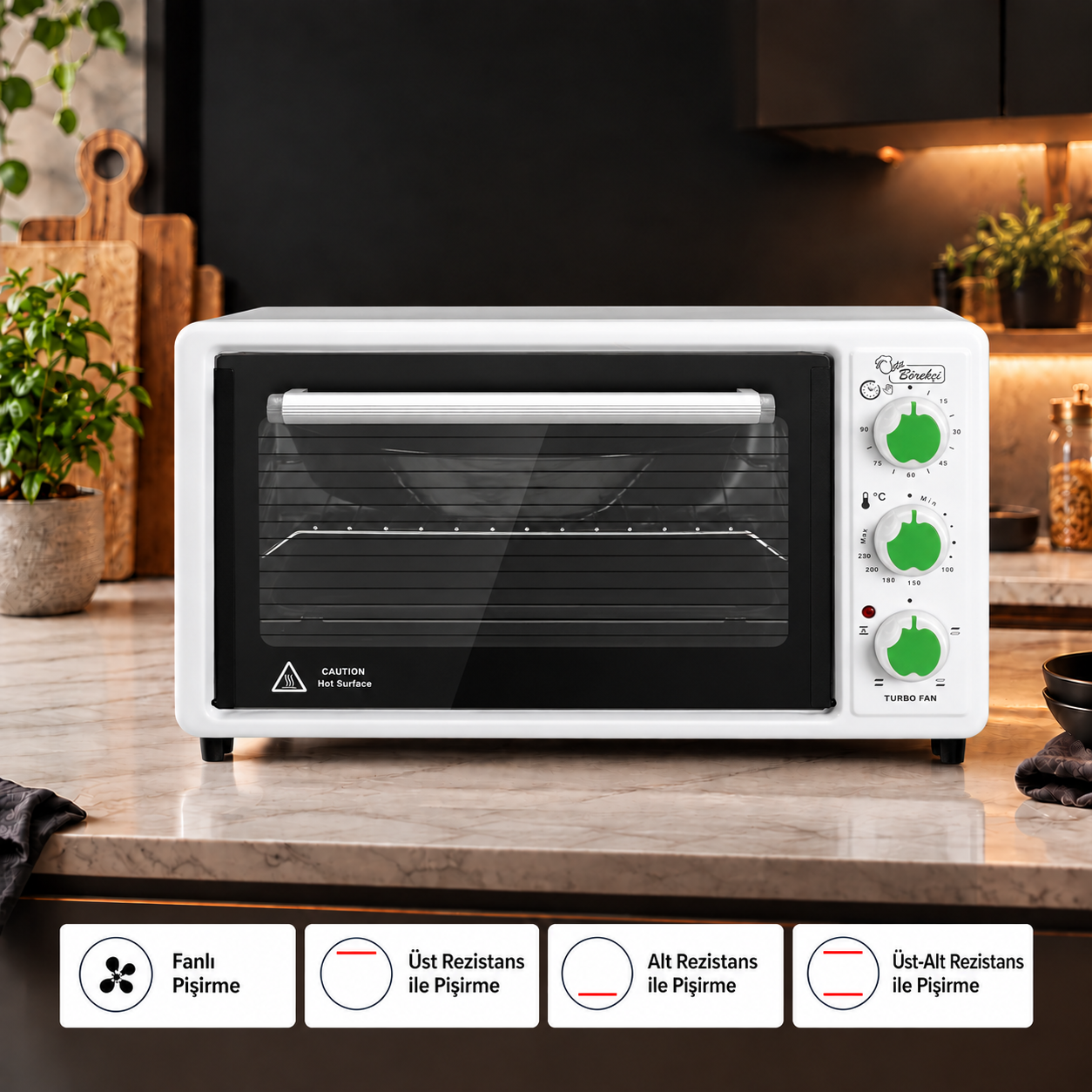 Luxell 40 Litre Börekçi Mini Fırın – LX-3675