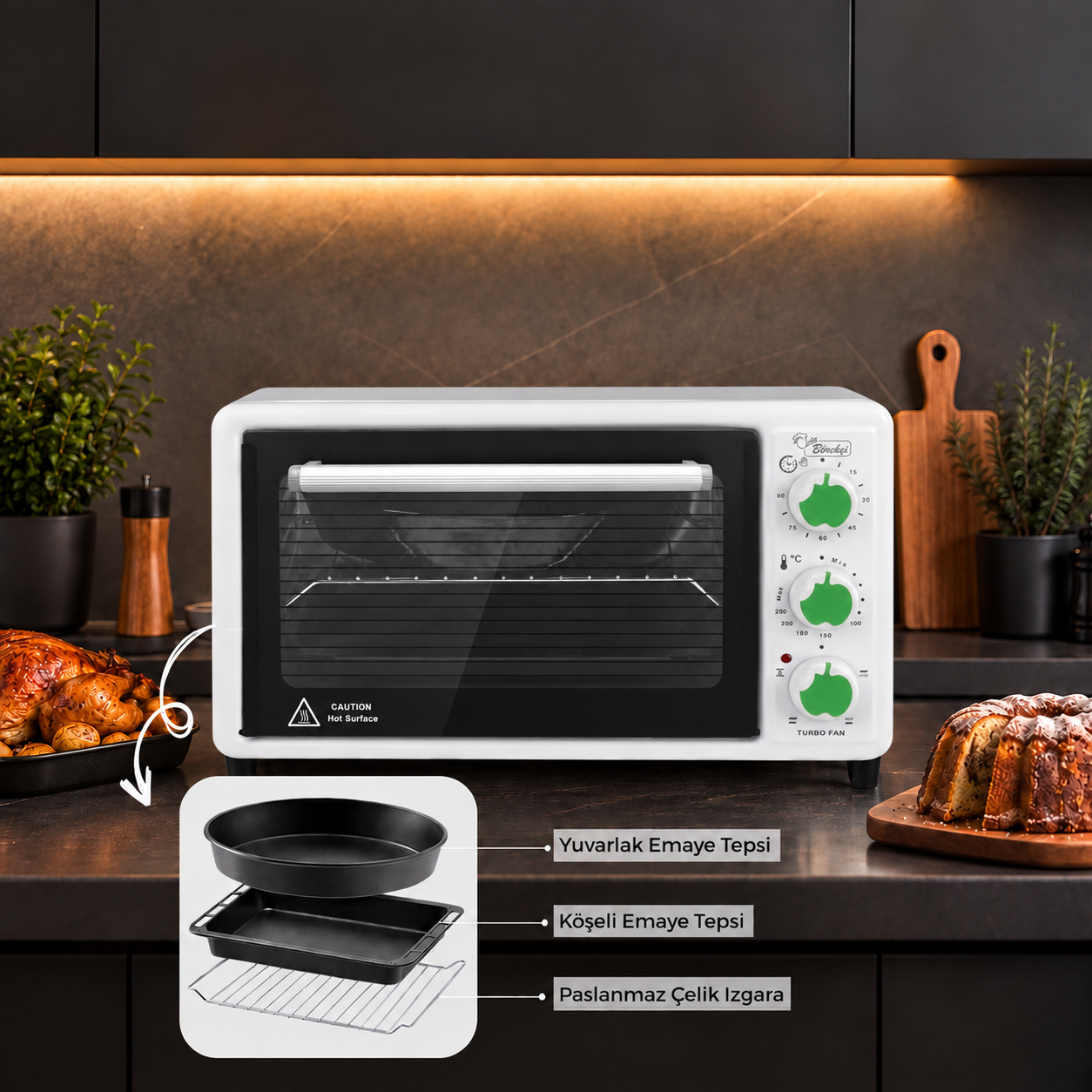 Luxell 40 Litre Börekçi Mini Fırın – LX-3675