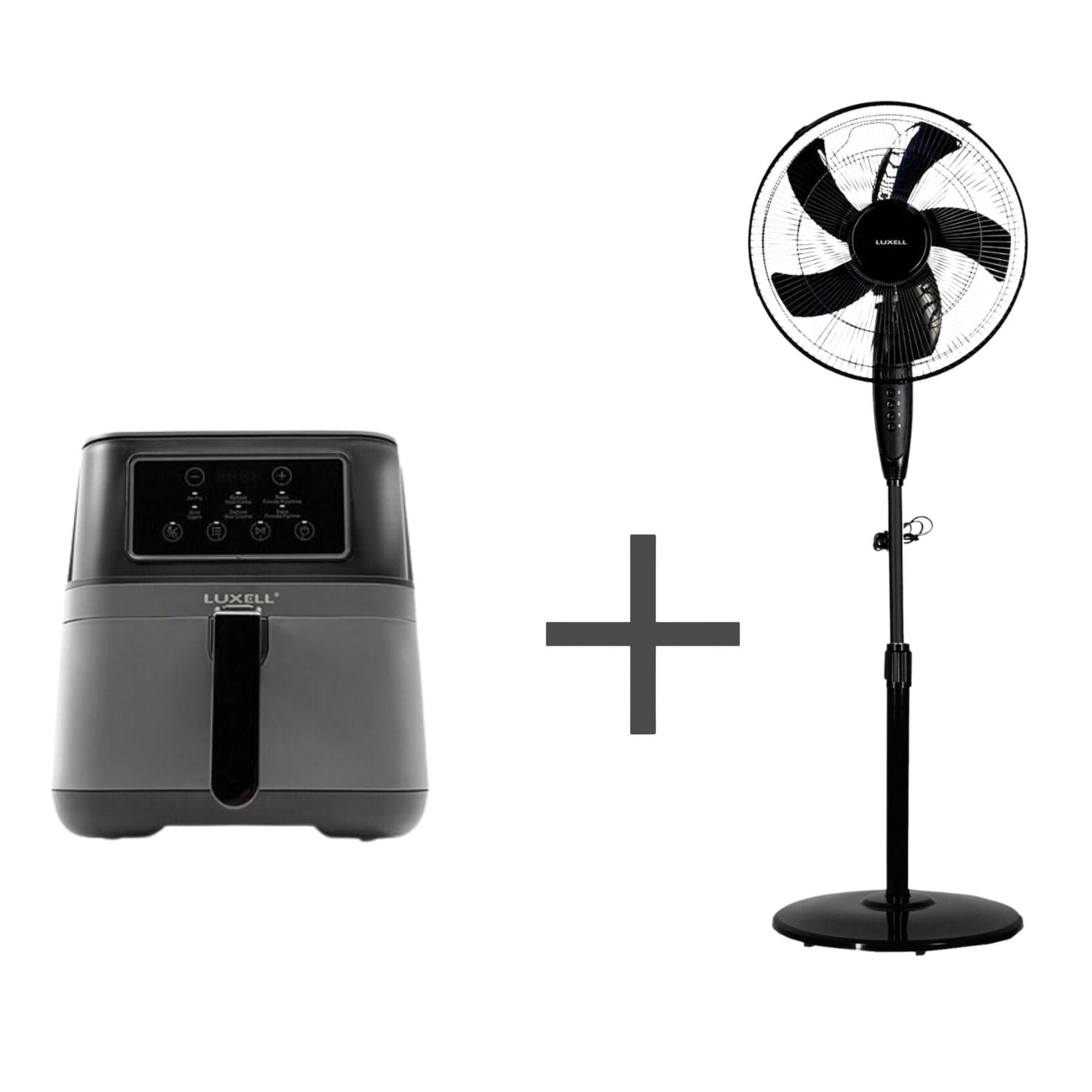 Luxell 7,5 lt Dijital Hava Fritözü + 316 S Vantilatör