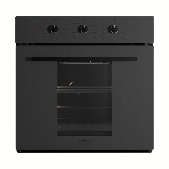 Luxell Ankastre Fırın Prime Glass Siyah 8+1 Fonksiyon 3 Düğme – B66-SF3