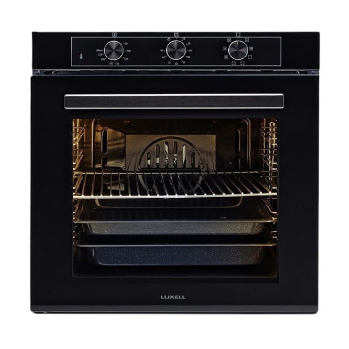 Luxell Ankastre Fırın Siyah Cam 88 Lt 8+1 Fonksiyon 3 Düğme – A68-SF3