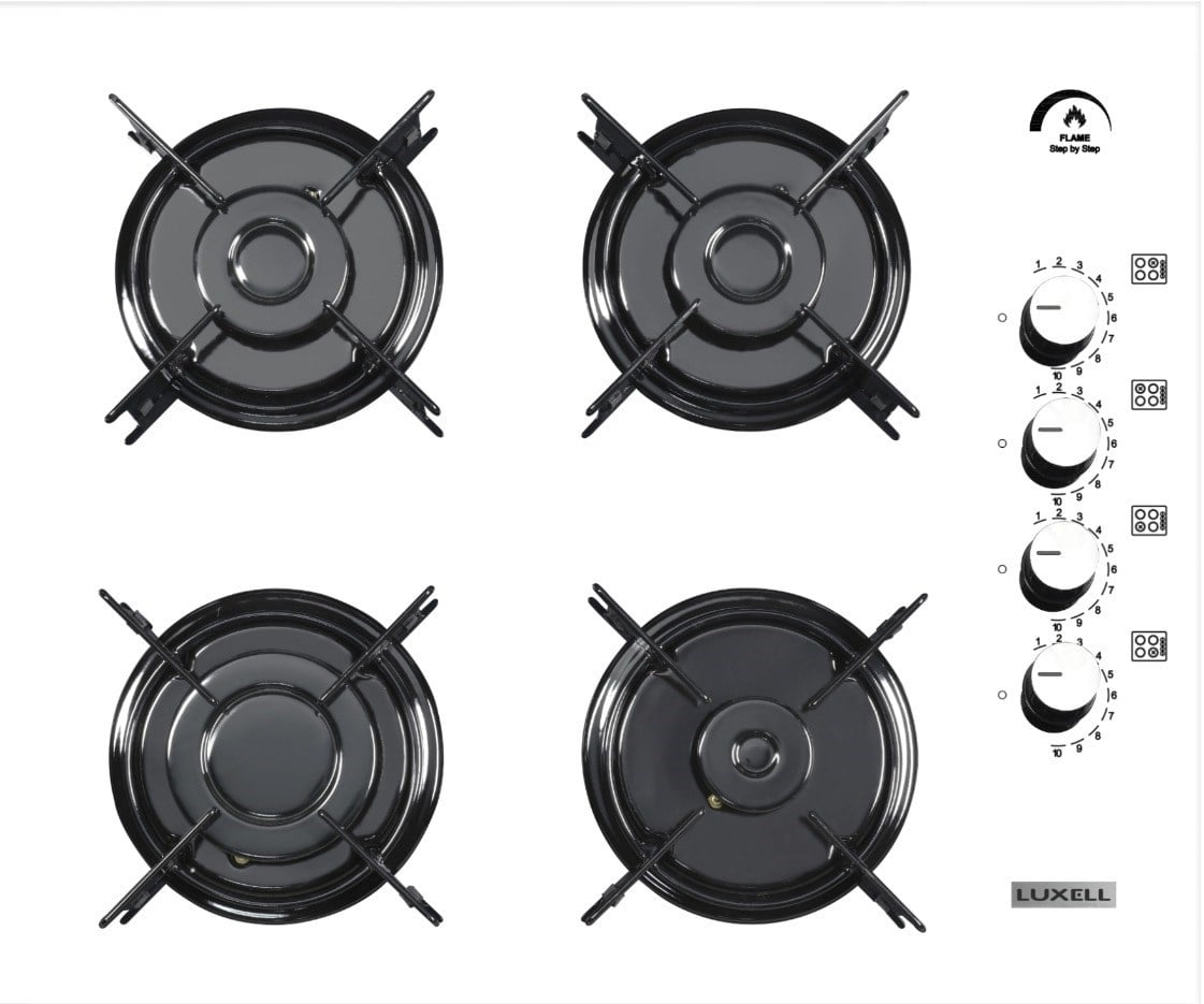 Luxell Beyaz Oval Cam Ankastre - LX-40TAHDF