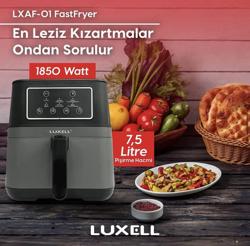 Luxell Dijital Hava Fritözü Air Fryer – LXAF-01