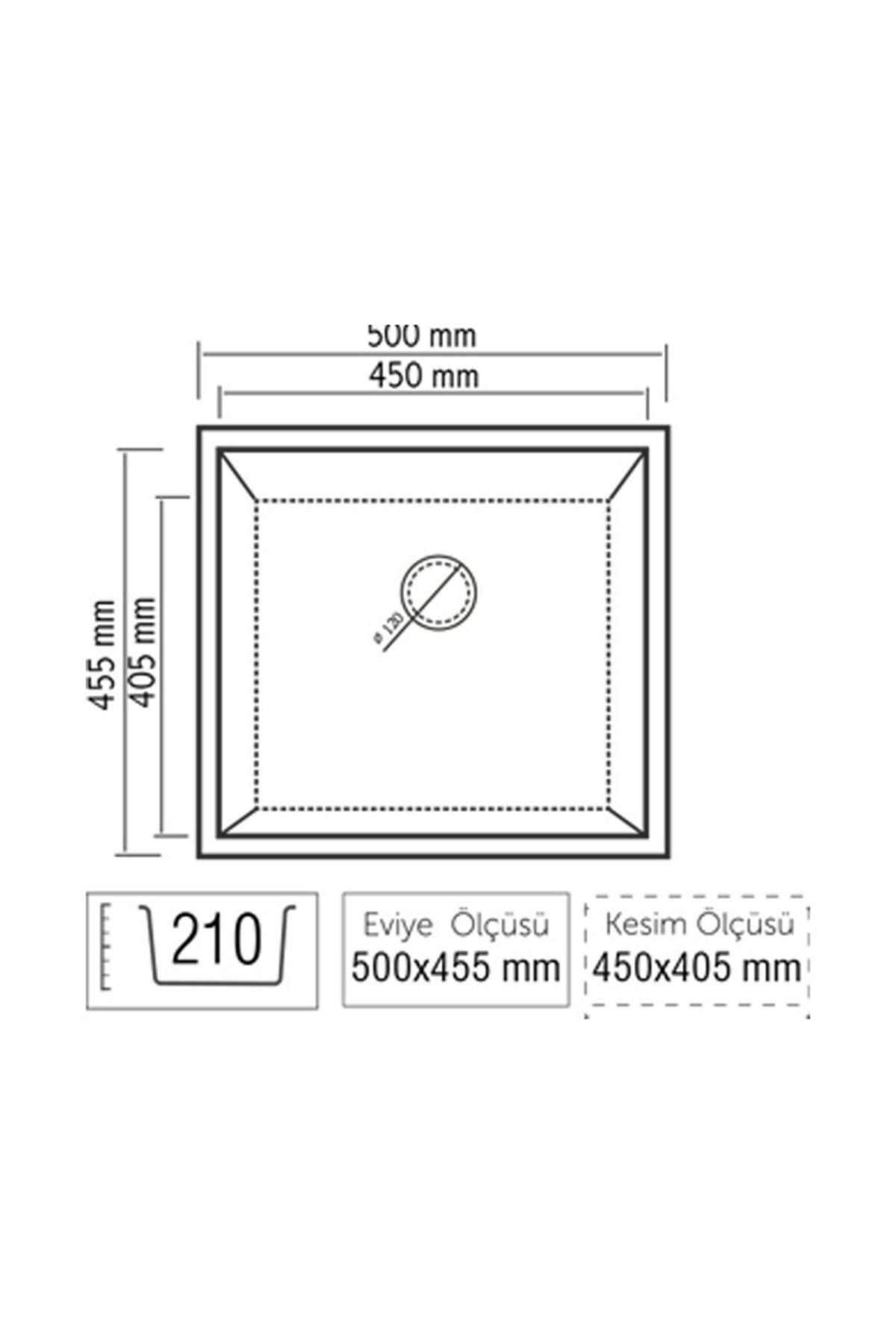 Luxell Eva Siyah Tek Göz Granit Eviye (Lx-520)
