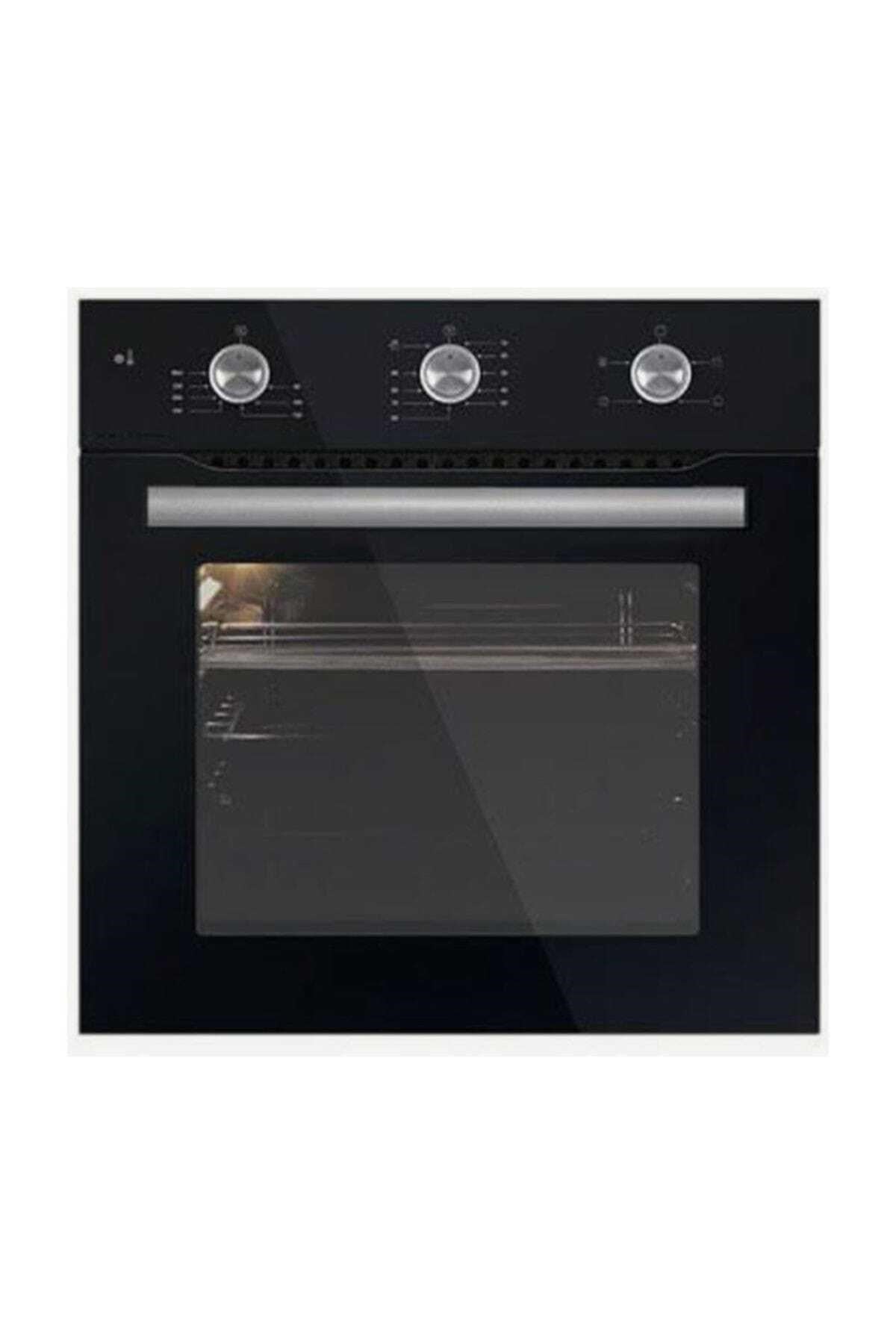 Luxell Kristal Siyah Cam Ankastre Set 