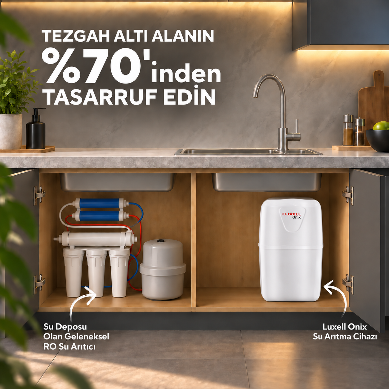 Luxell Onix Pompаlı Su Arıtma Sistemi Cihazı – LXS-P1
