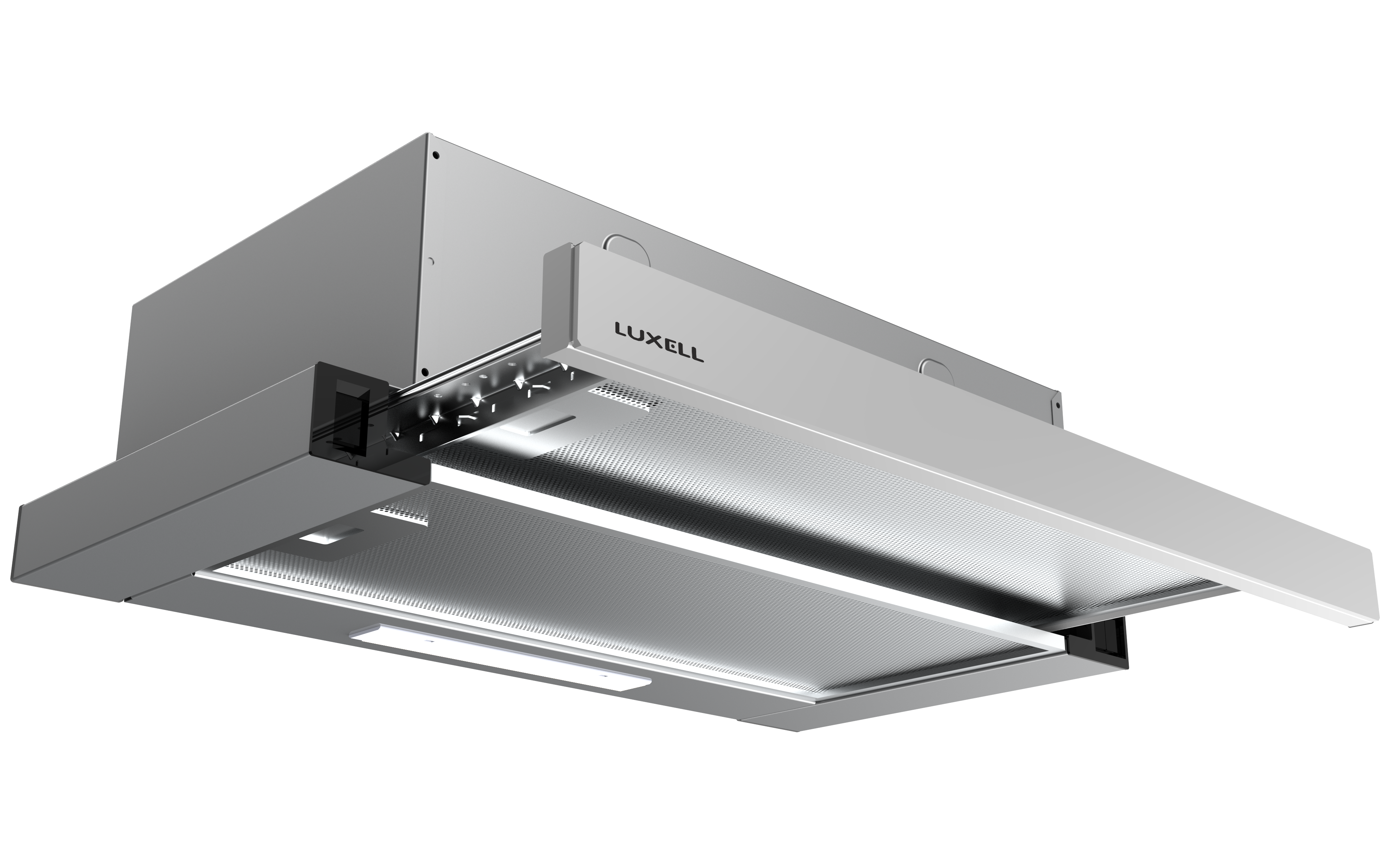 Luxell Opal Sürgülü Aspiratör Inox – DS6-905X