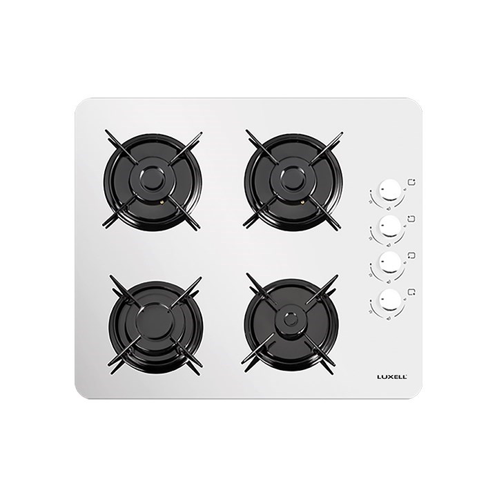 Luxell Set Üstü LPG Gazlı Ocak Beyaz Cam Oval – LX-40TSHDF