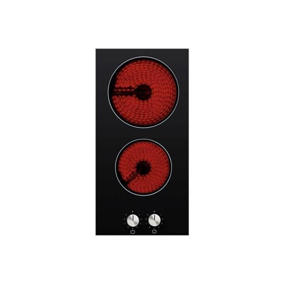 Luxell Siyah Domino Vitroseramik Cam Set Üstü Ocak (V3-02P) 