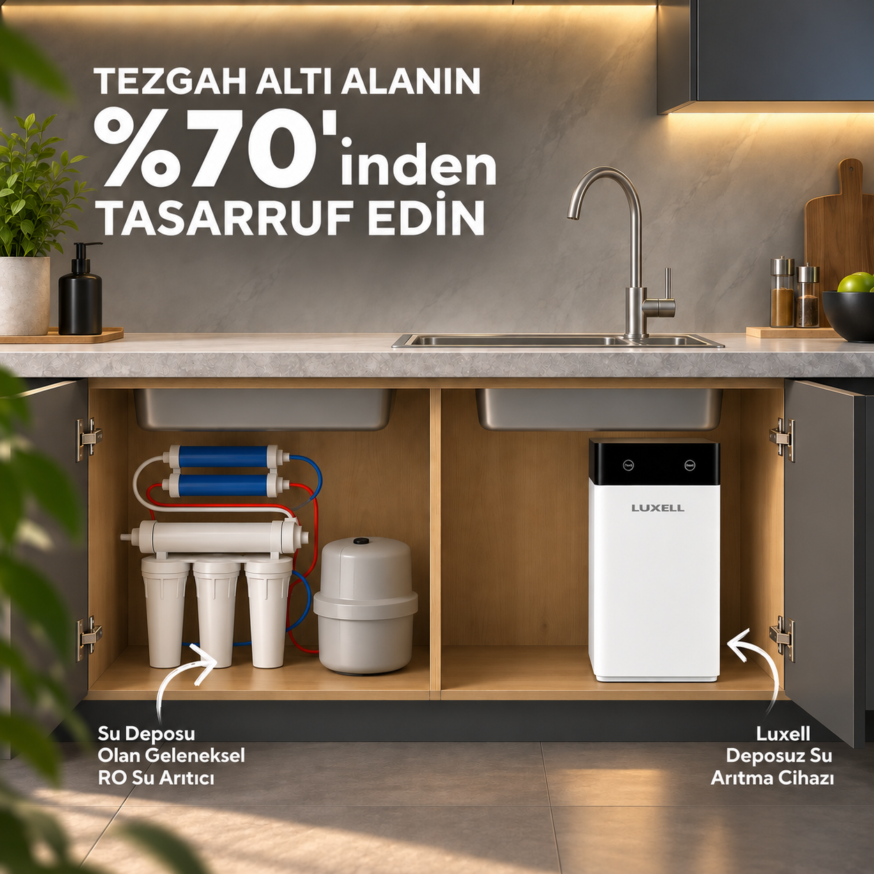 Luxell Su Arıtma Cihazı Direkt Akış – LXSA-102