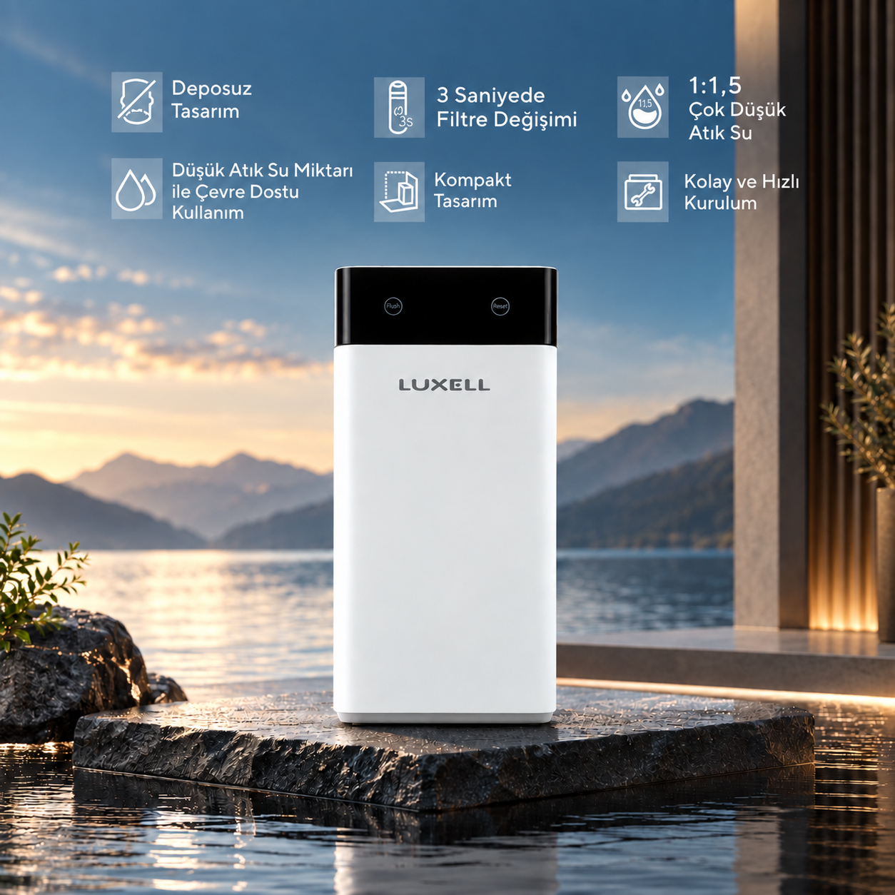 Luxell Su Arıtma Cihazı Direkt Akış – LXSA-102