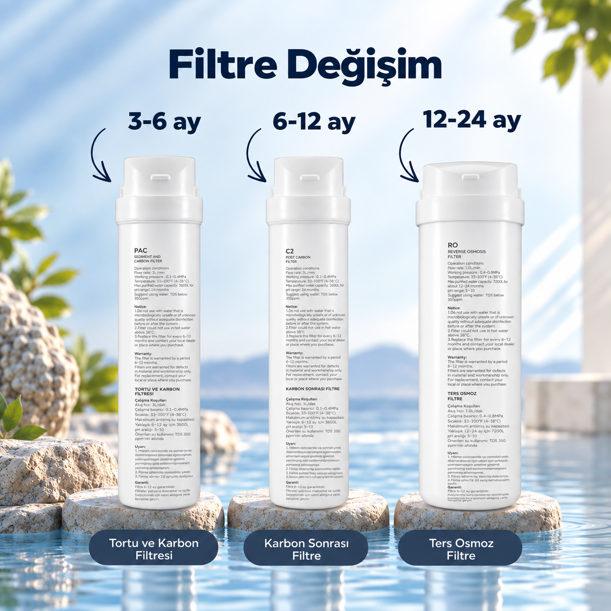 Luxell Su Arıtma Cihazı Direkt Akış – LXSA-102