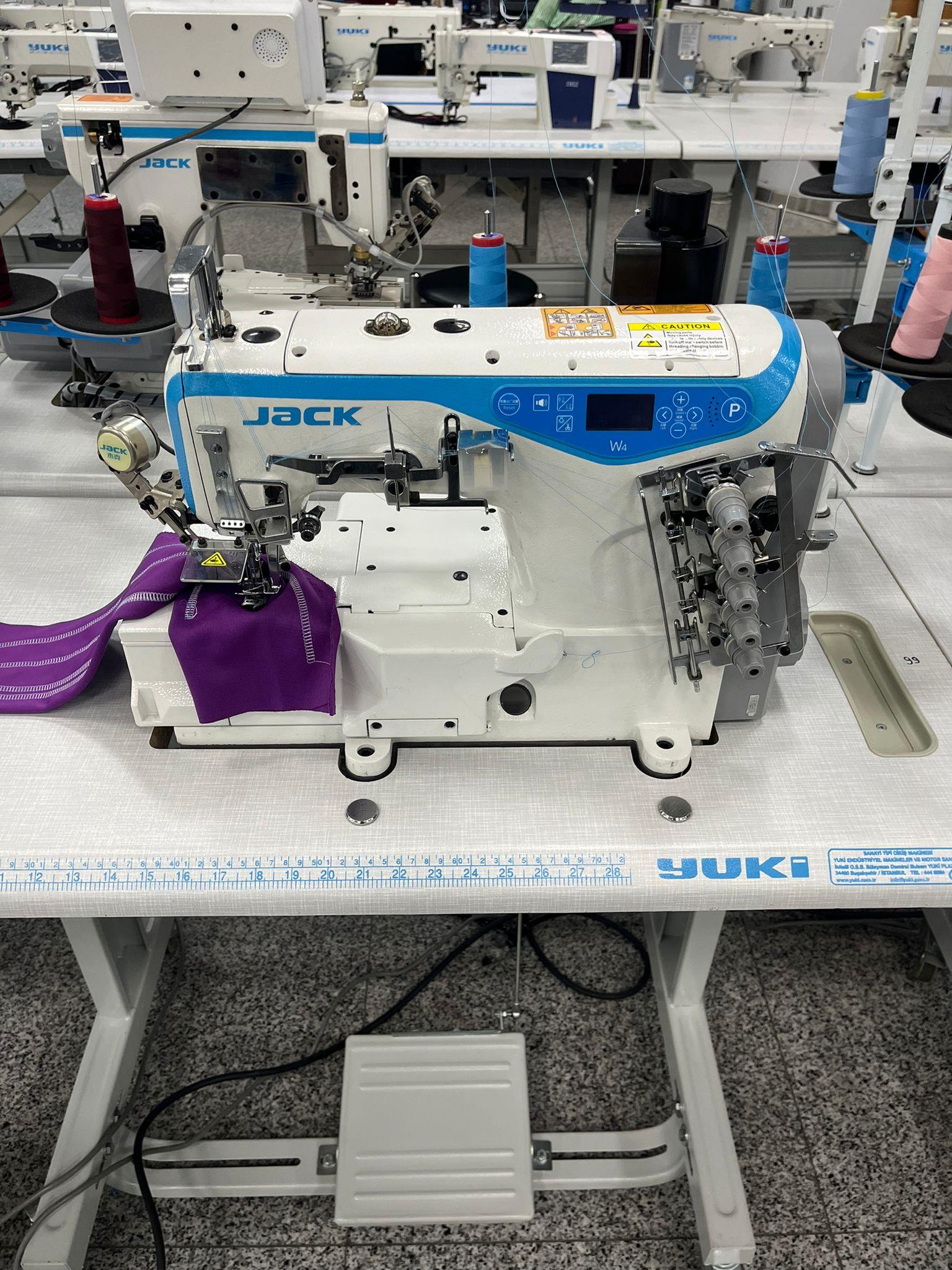 Jack W4-UT-01GBX356 Etek Reçme Makinesi İplik Kesicili Elektrikli