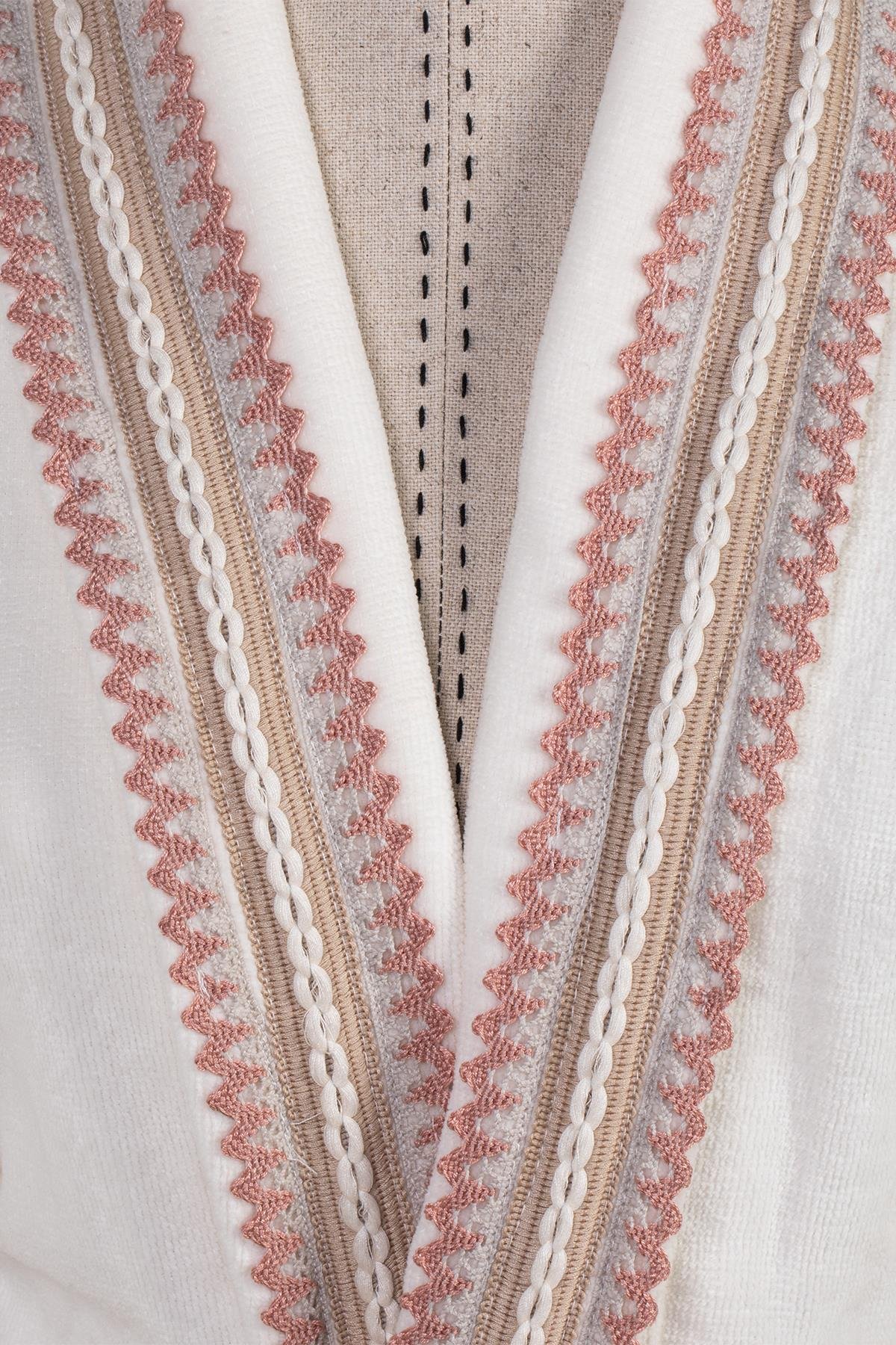 Velvet Line Deluxe Lady Bornoz Seti - Halatlı
