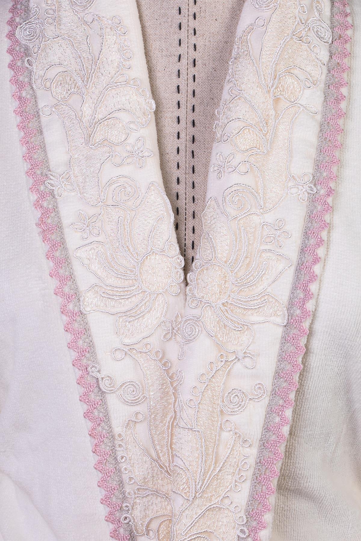 Velvet Line Deluxe Lady Bornoz Seti - Kamelya