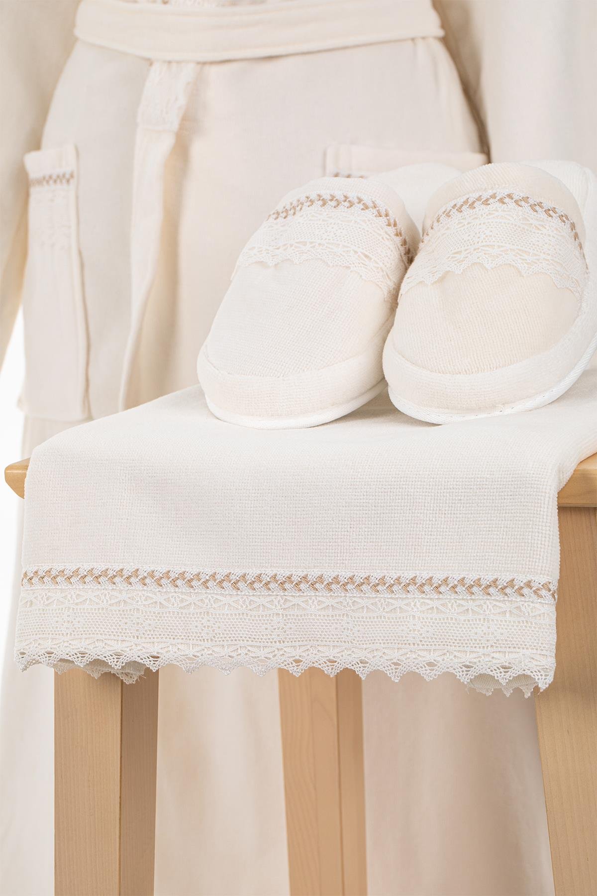 Velvet Line Deluxe Lady Bornoz Seti - Nazende