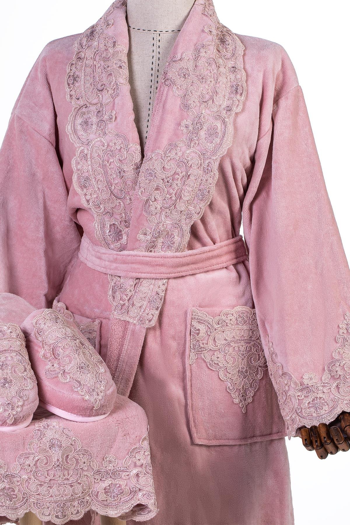 Velvet Line Deluxe Lady Bornoz Seti - Yenimaks
