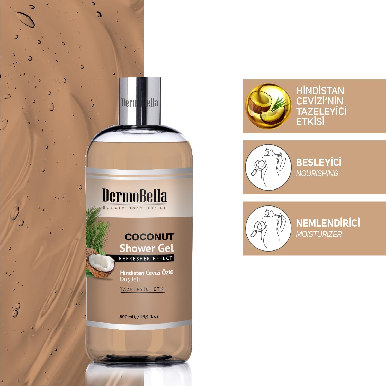Dermobella Coconut Shower Gel 500Ml