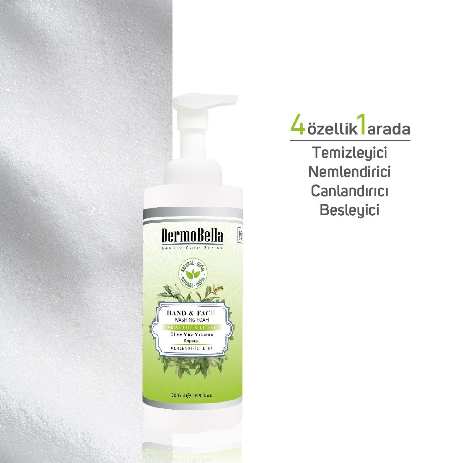 Dermobella Hand And Face Wash Cleasing Foam 500Ml