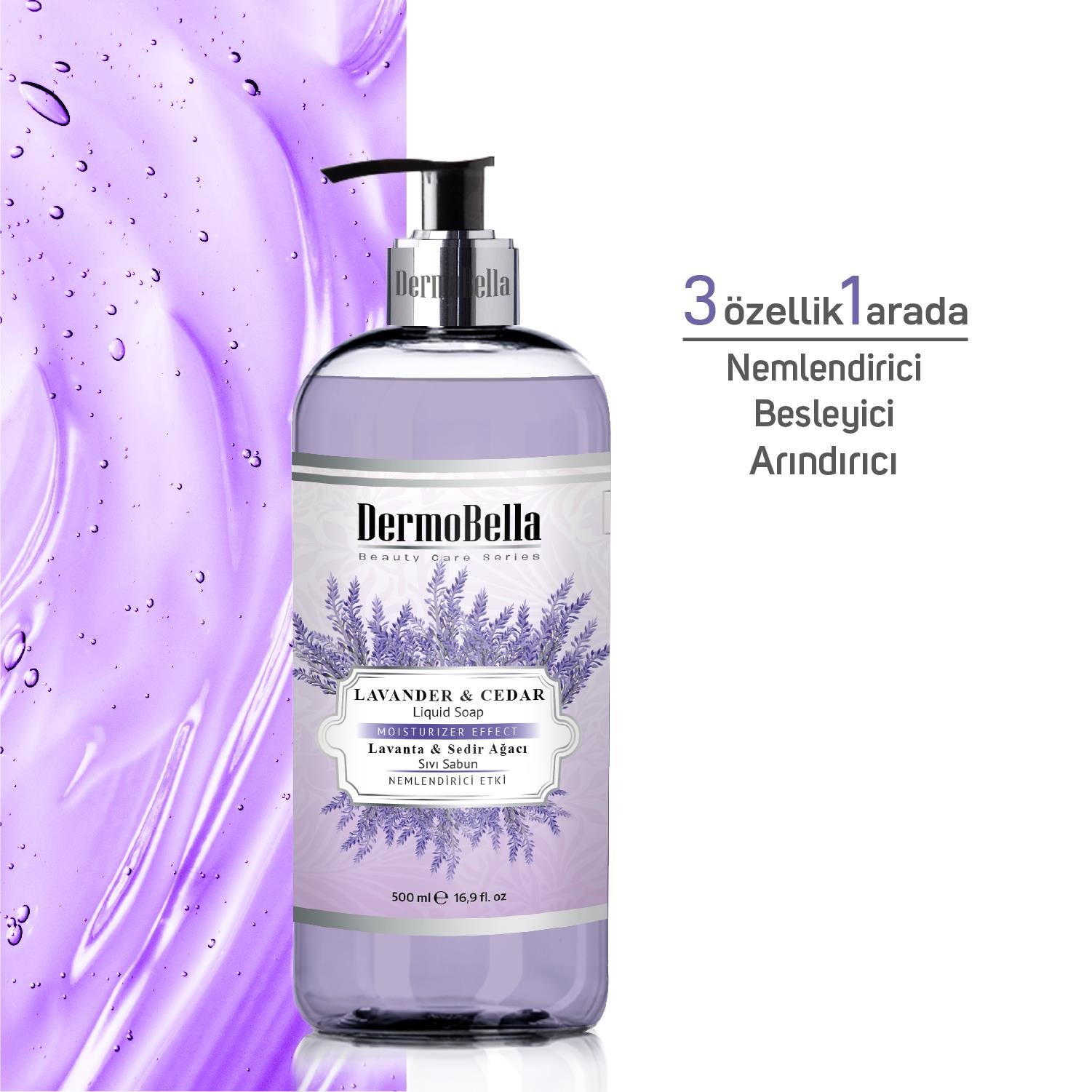 Dermobella Lavander And Cedar Liguid Soap 500Ml