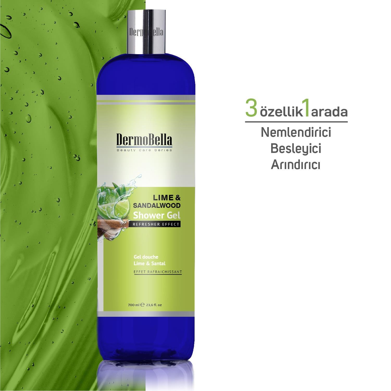 Dermobella Lime And Sandalwood Shower Gel 700Ml