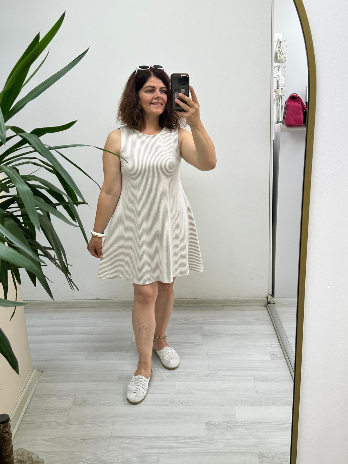 çizgili elbise