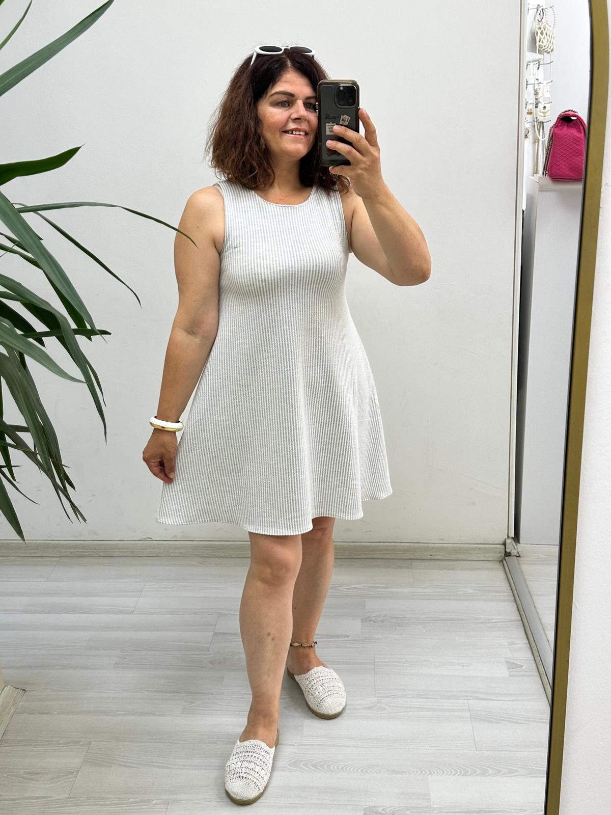 çizgili elbise
