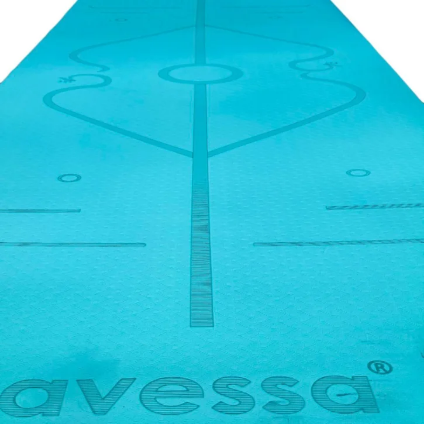 AVESSA TPE-60 ÇİFT RENK PİLATES&YOGA MİNDERİ TURKUAZ 183*61*0,6 CM