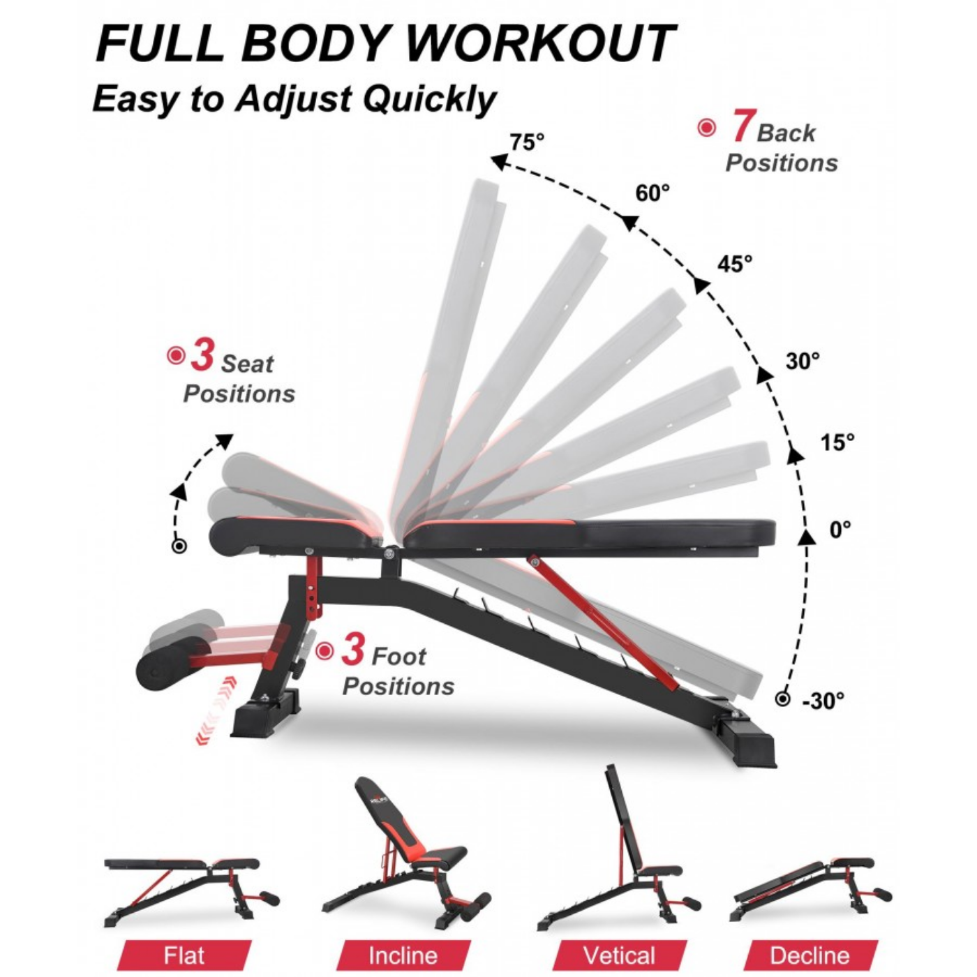 AVESSA WB-603BK PROFESYONEL BENCH SEHPASI