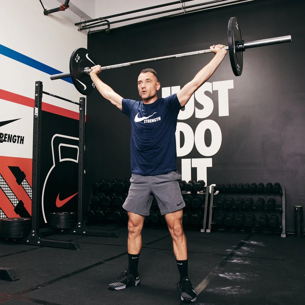 Nike Strength Barbell 20 kg - Black Chrome