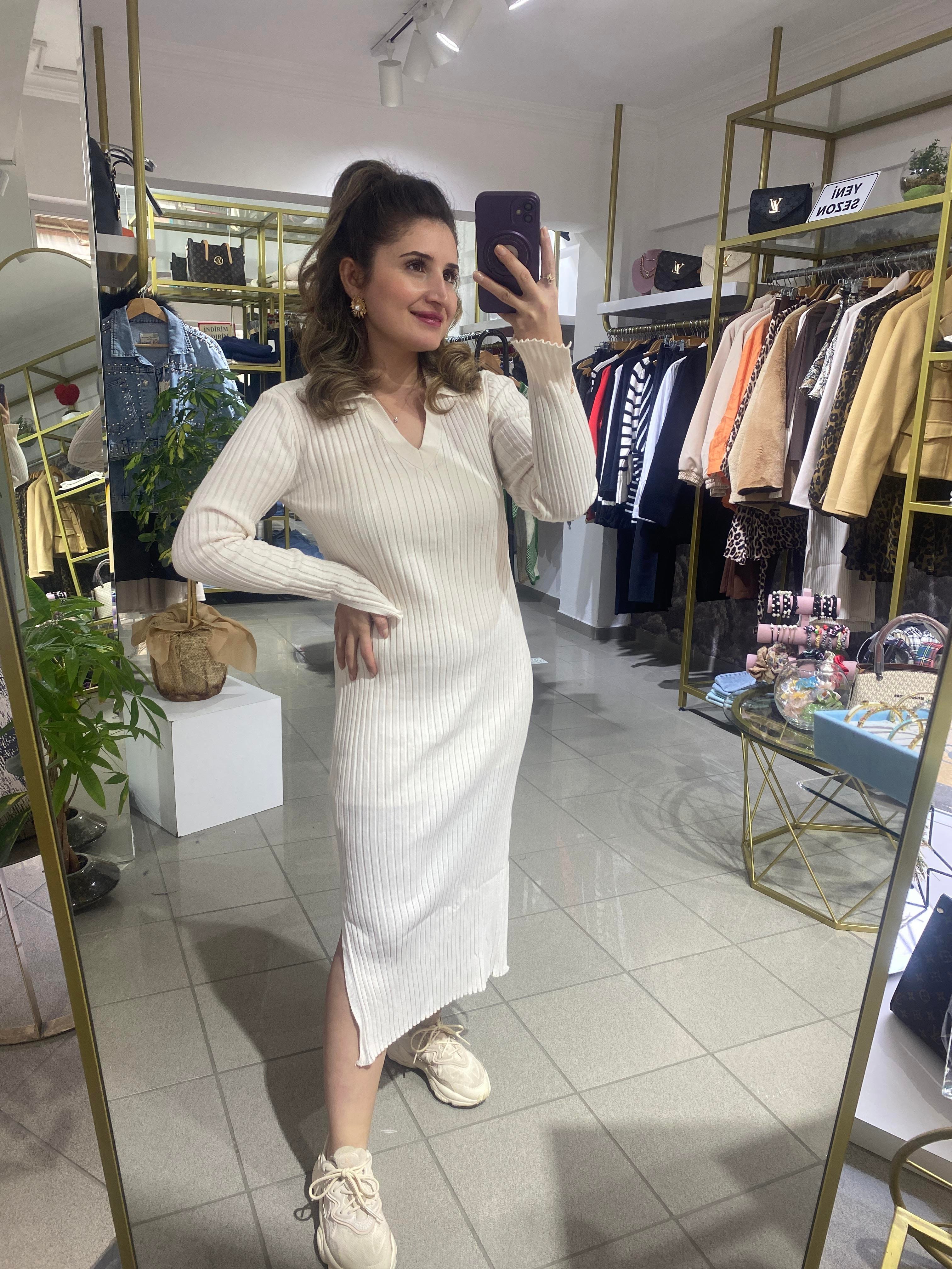 POLO  YAKA TRİKO ELBİSE