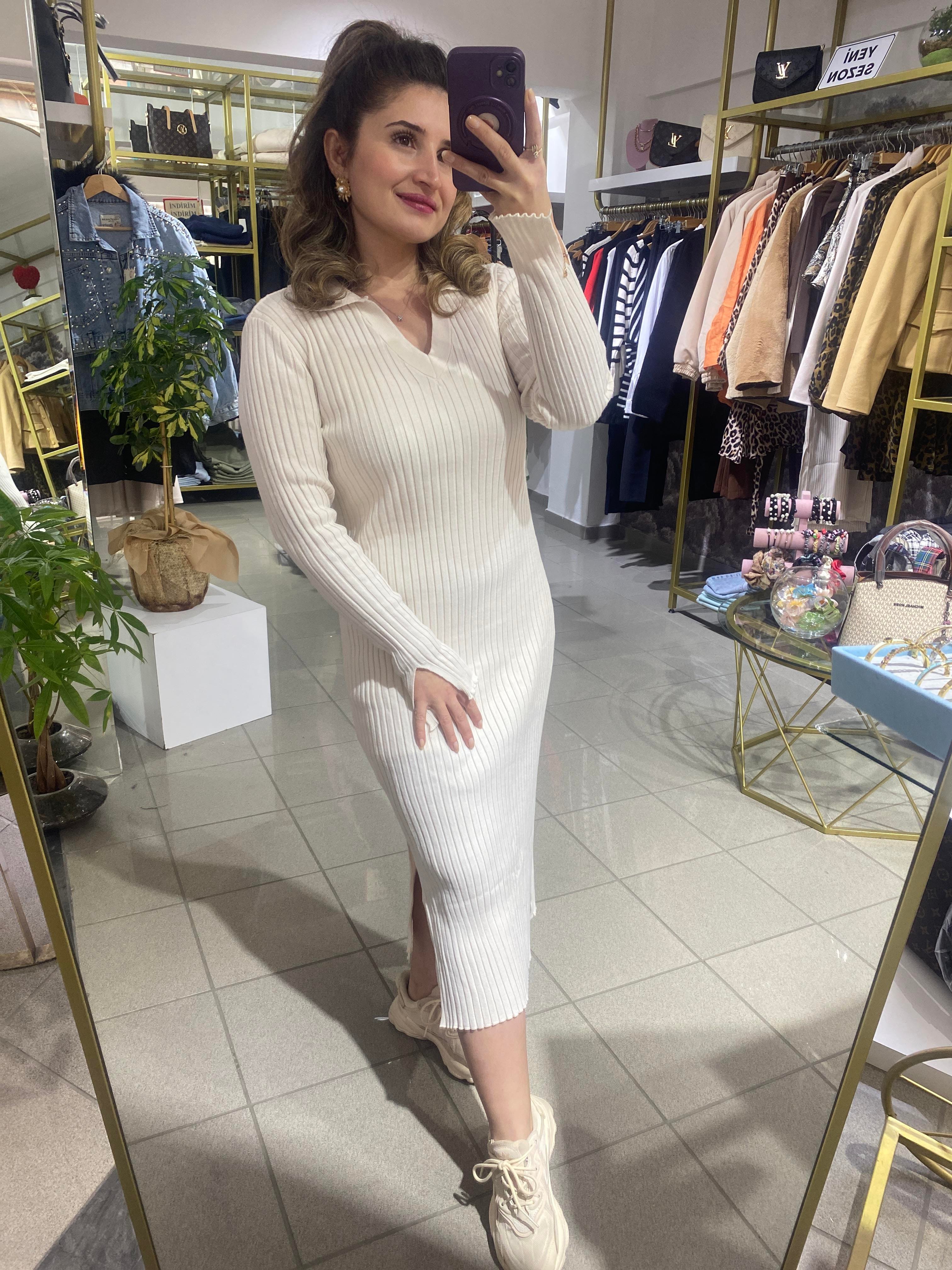 POLO  YAKA TRİKO ELBİSE