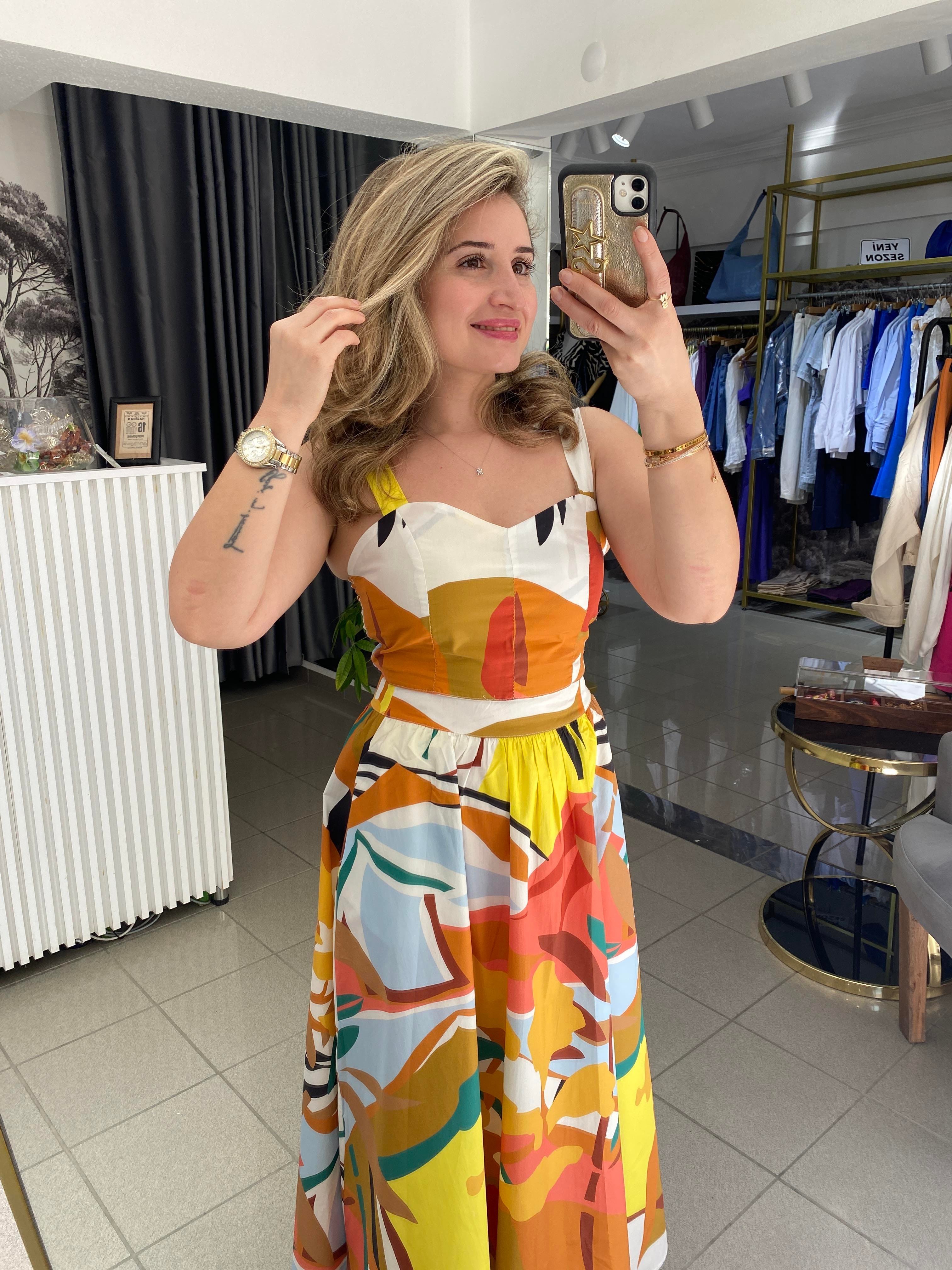 POPLİN KUMAŞ CROP TAKIM