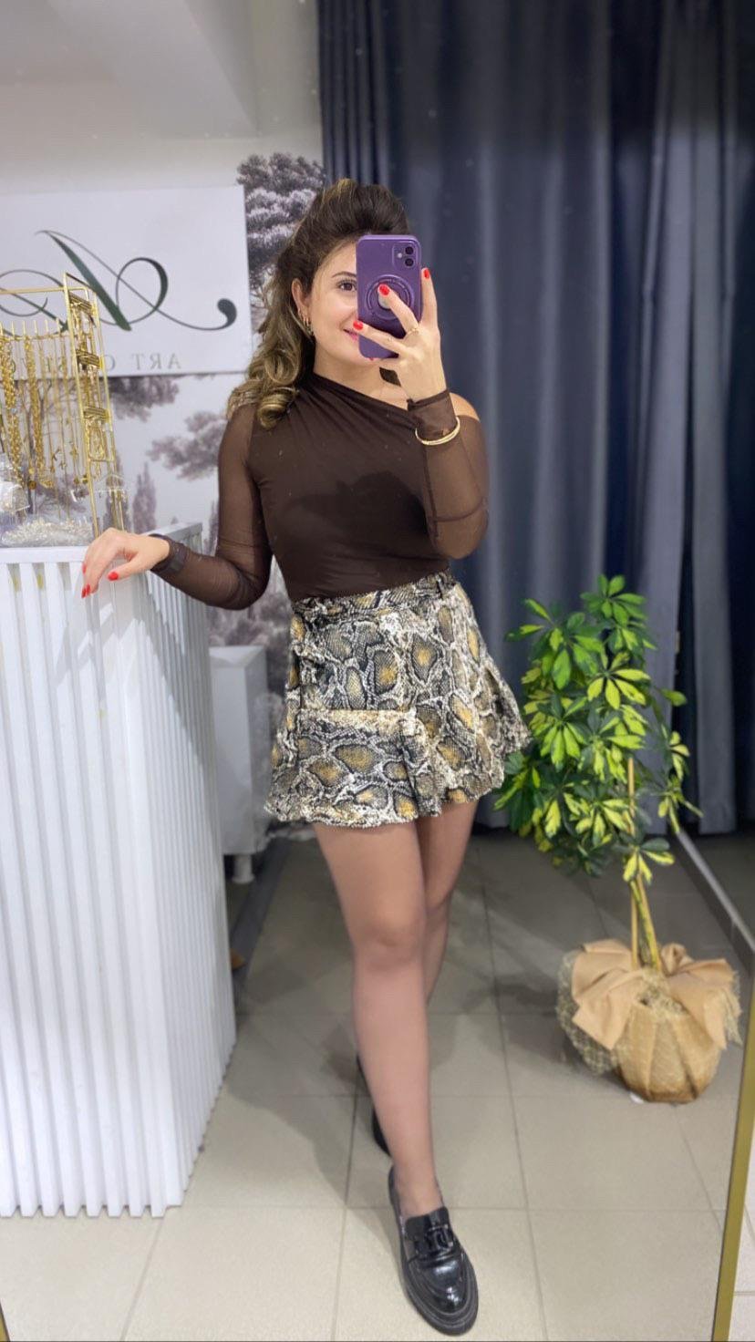 SATEN ŞORT ETEK