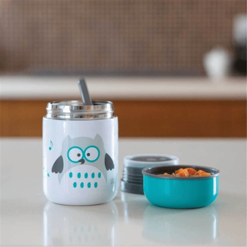 Bblüv Food Mama Termosu ve Kaşık - Mavi