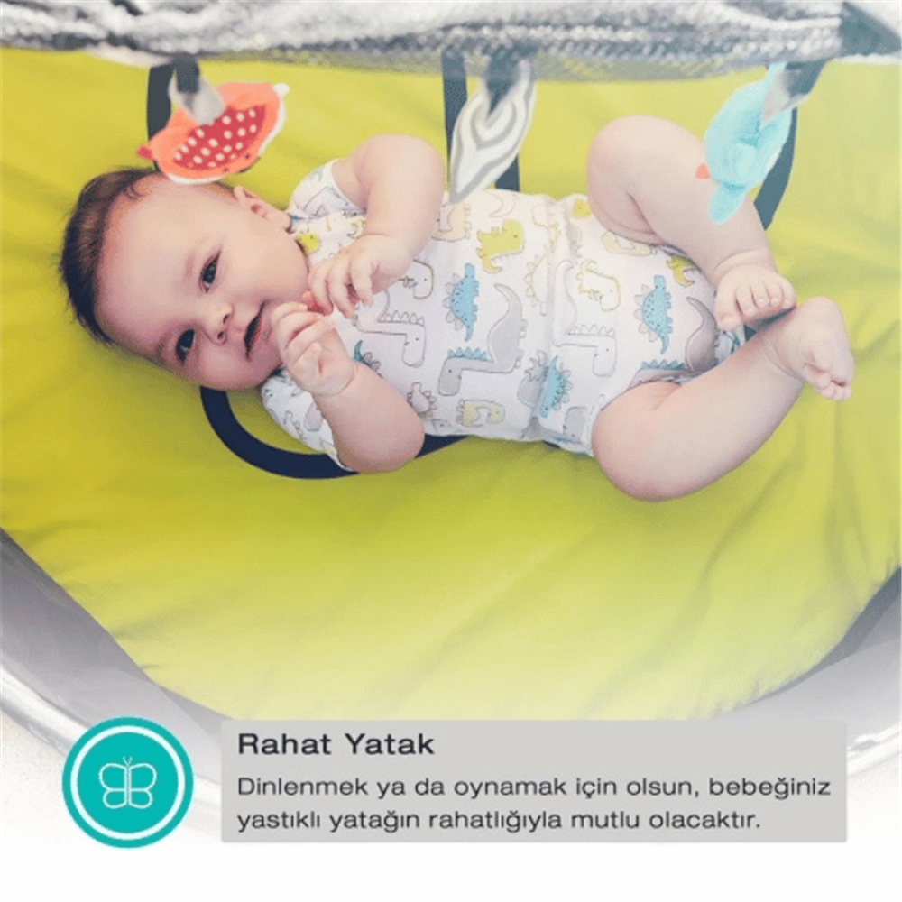 Bblüv Nido 2in1 Seyahat ve Oyun Çadırı - Gri