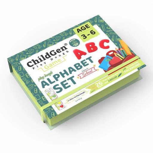 ChildGen Alfabe Sahneli Oyun Hamuru Kutusu
