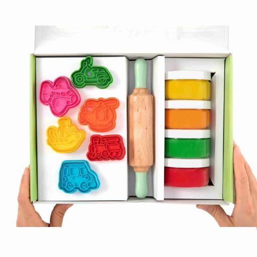 ChildGen Doğal Oyun Hamurları Premium Kutu Set - Taşıtlar