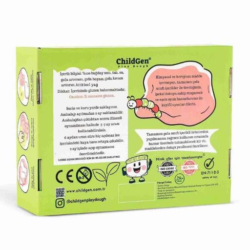 ChildGen Doğal Oyun Hamurları Premium Kutu Set - Çiftlik