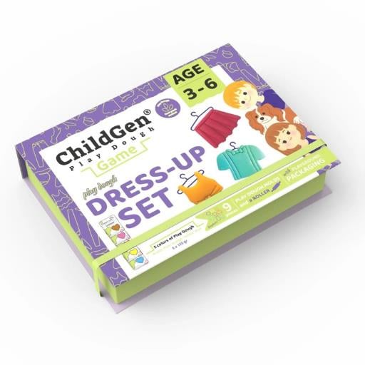 ChildGen Giysi Giydirme Sahneli Oyun Hamuru Kutusu