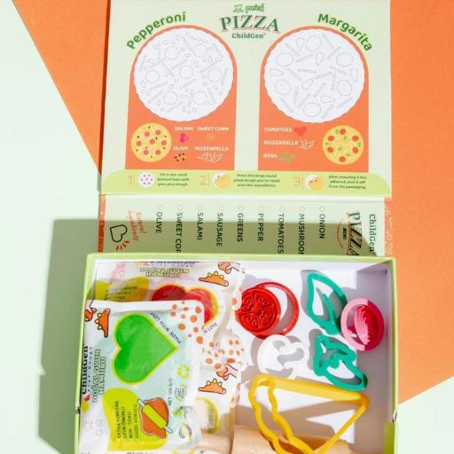ChildGen Pizza Sahneli Oyun Hamuru Kutusu