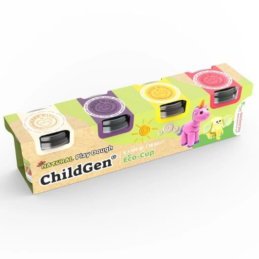 ChildGen Standart Oyun Hamuru Seti 4'lü 125gr - Unicorn