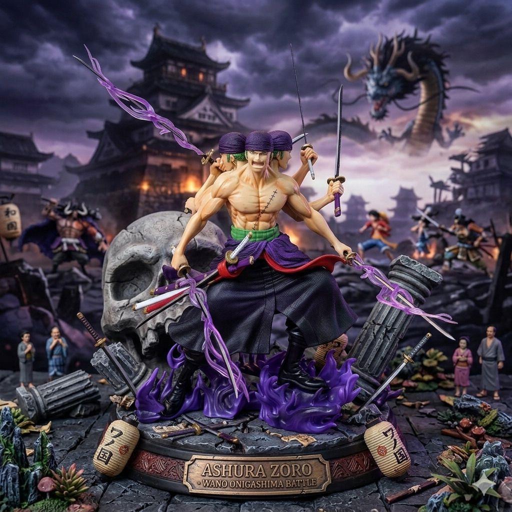 Ashura Zoro – Wano Onigashima Battle Figür