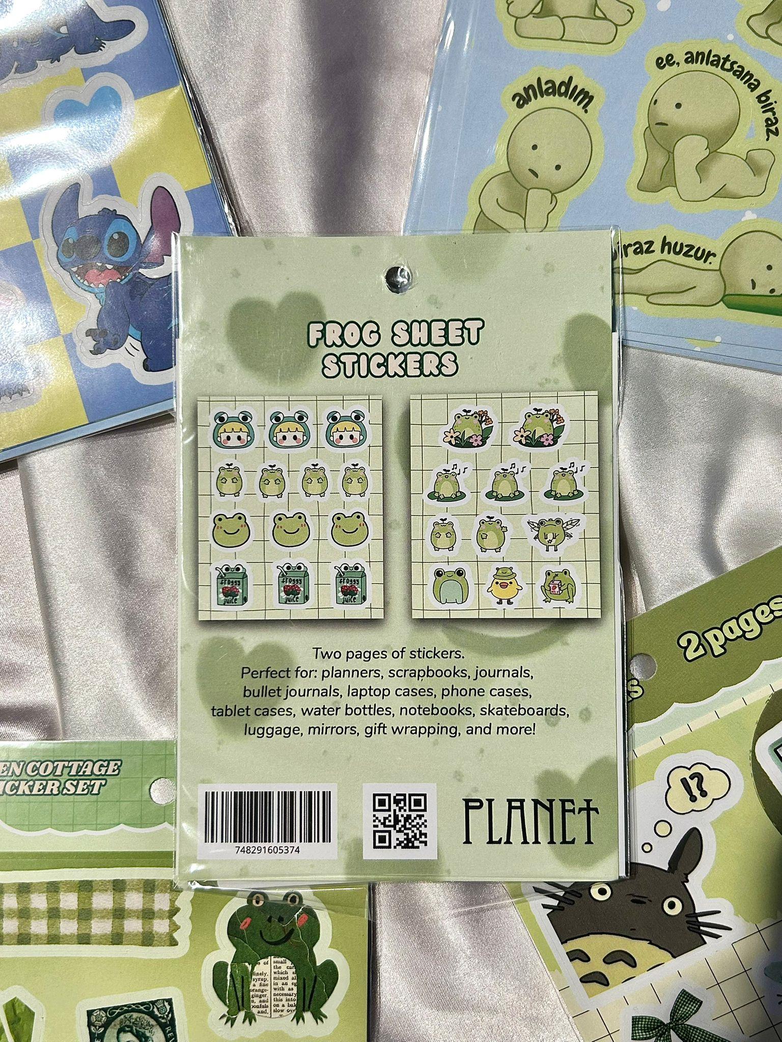 Frog Sheet Stickers
