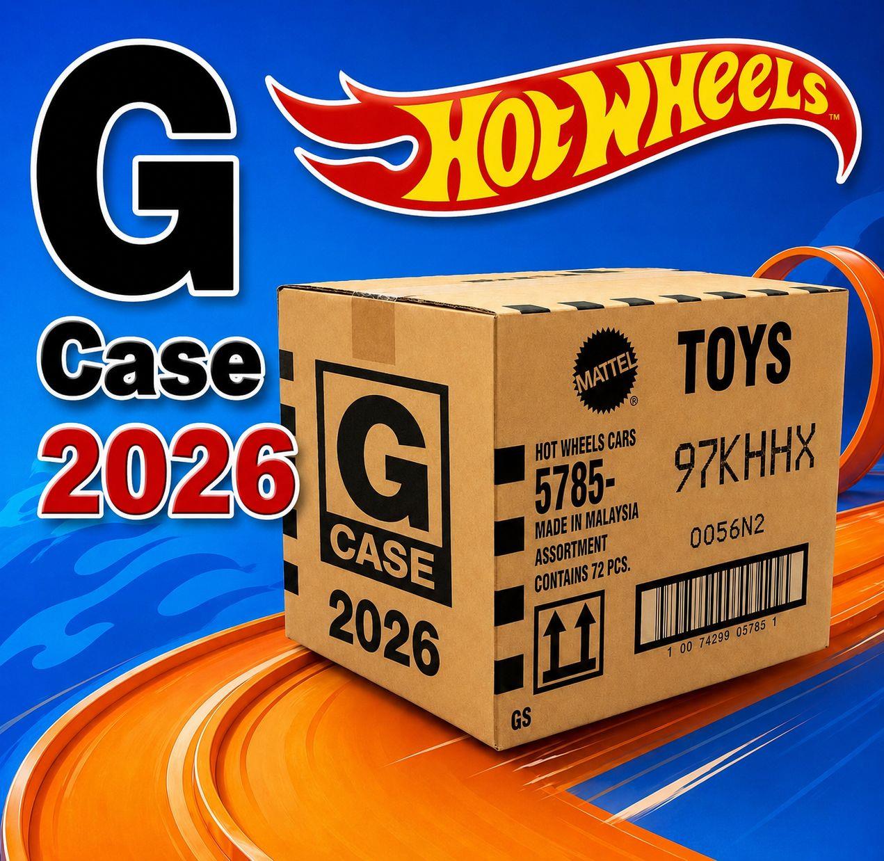 Hotwheels Tekli Arabalar 2026 G Case -72 li Regular Koli