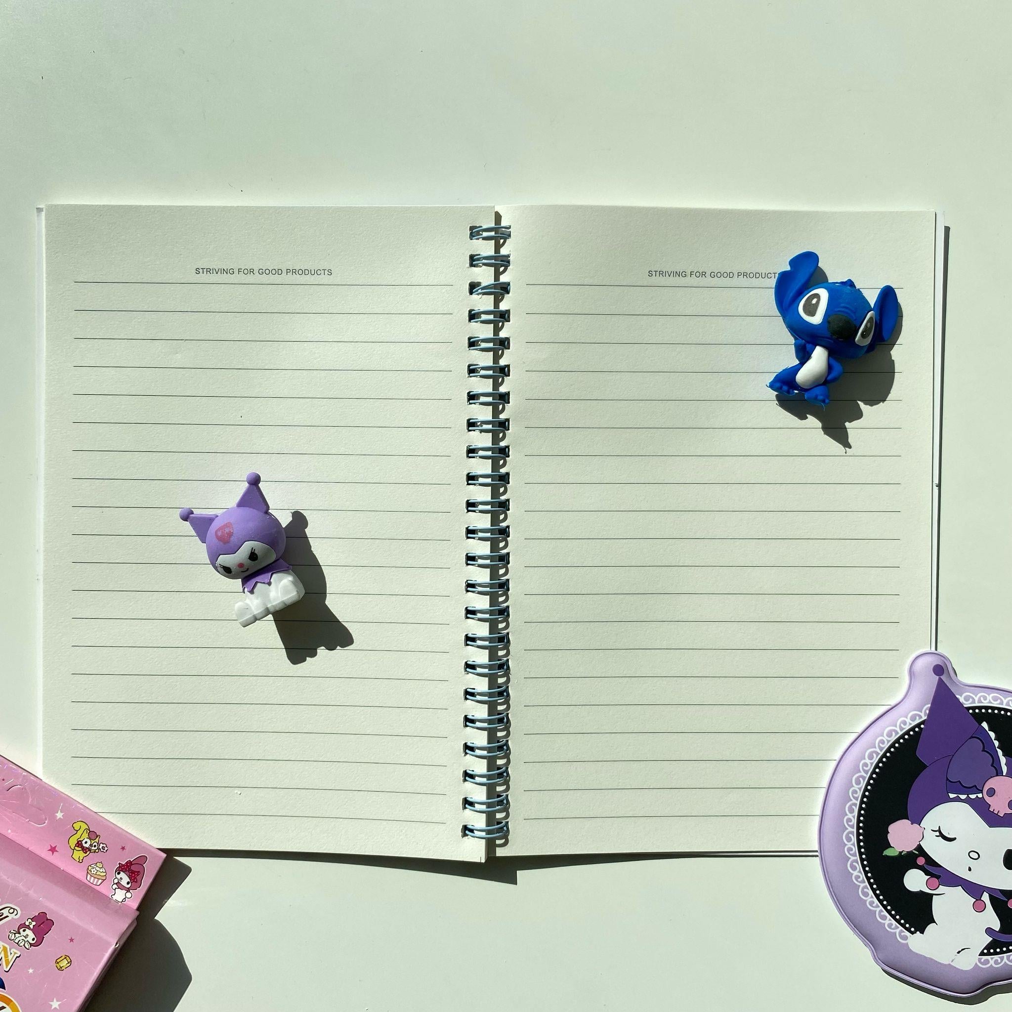 Mavi Stitch Çizgili Not Defteri